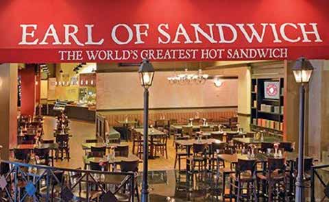 Earl of Sandwich Restaurant at Planet Hollywood Hotel Las Vegas Nevada